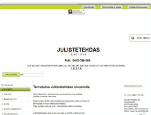 Tablet Screenshot of julistetehdas.fi